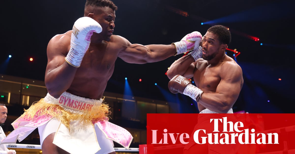 Anthony Joshua knocks out Francis Ngannou in second round – live | Boxing