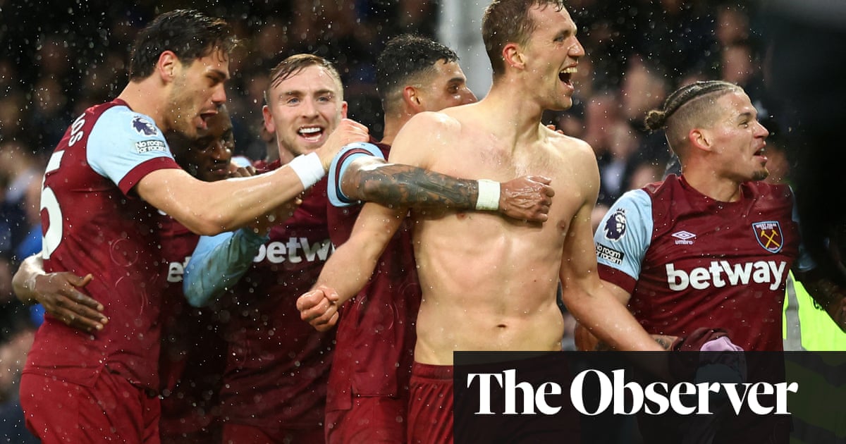 West Ham’s stoppage-time double seals comeback and adds to Everton woes | Premier League