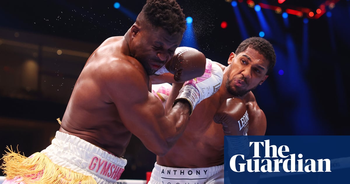 Anthony Joshua drops Francis Ngannou three times in savage two-round destruction | Boxing