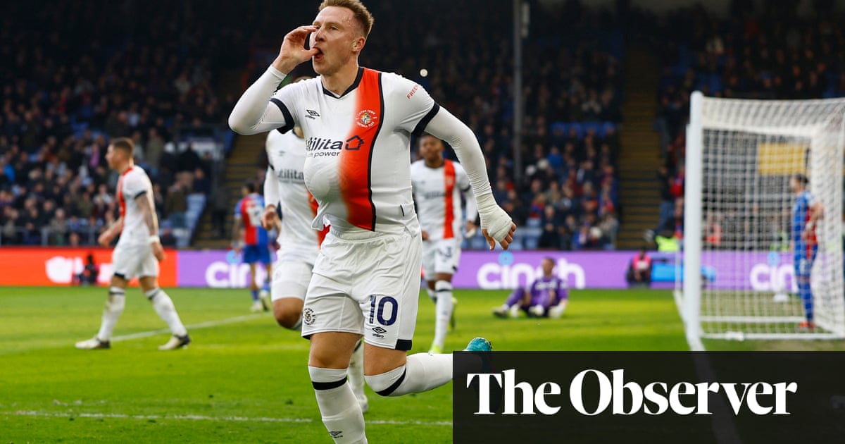 Woodrow’s last-gasp equaliser gives Luton precious point at Crystal Palace | Premier League