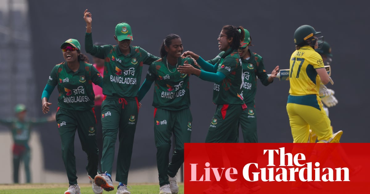 Bangladesh v Australia: first women’s one-day international – live | Australia women's cricket team