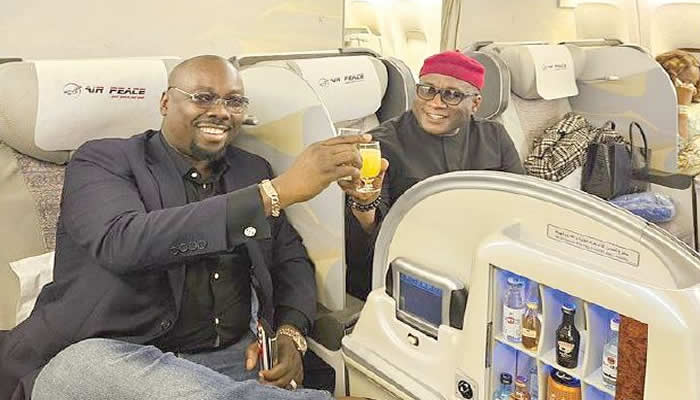 Dignitaries, celebrities grace Airpeace Lagos to London flight