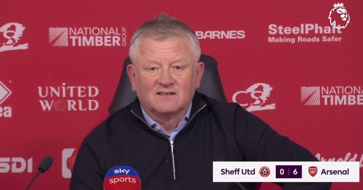 Chris Wilder singles out Arsenal star who 'took Sheffield Utd to pieces' | Football