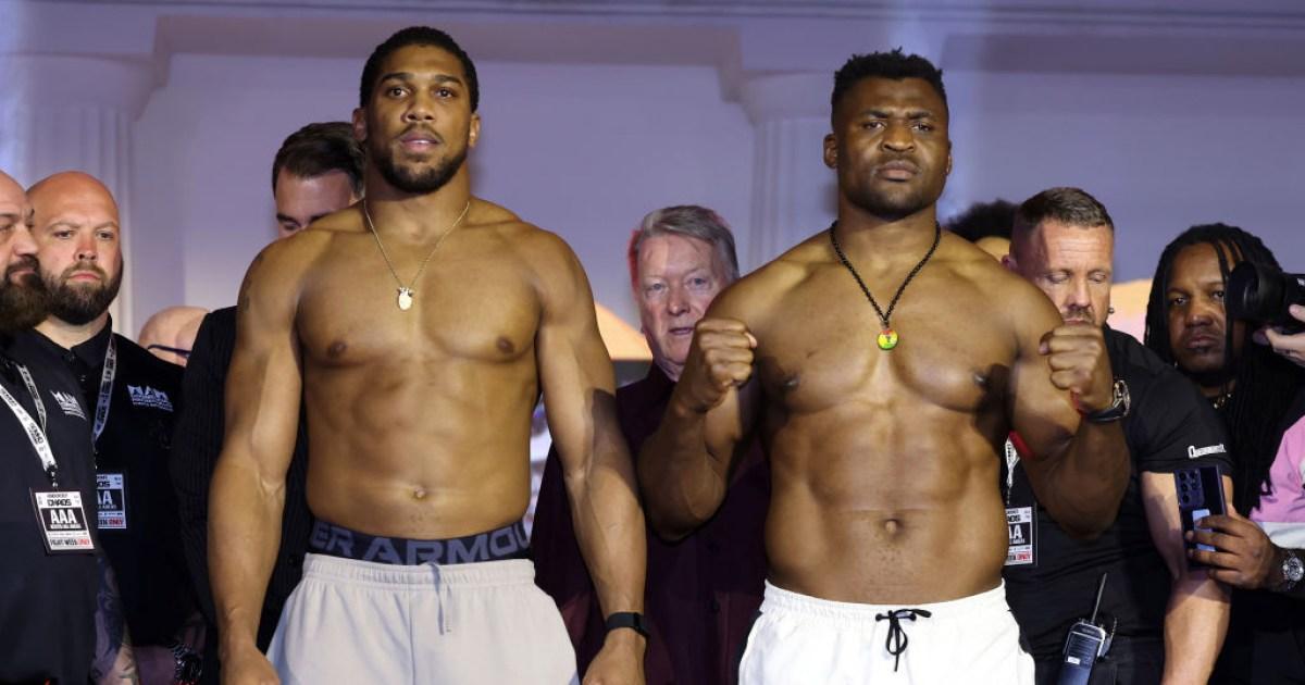 Why is Anthony Joshua vs Francis Ngannou fight happening on a Friday?