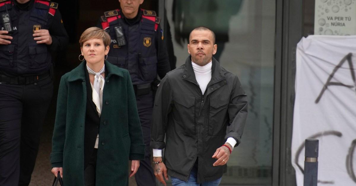 Dani Alves released from jail after paying €1m bail and serving a quarter of his sentence for rape | Football