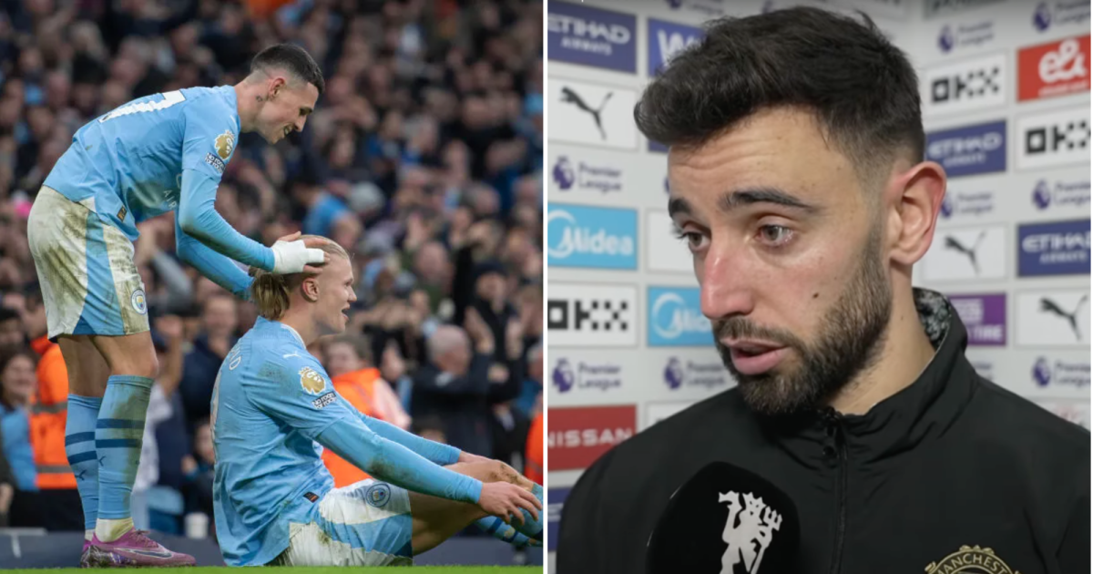 Bruno Fernandes rates Man Utd's top-four chances after Man City defeat | Football