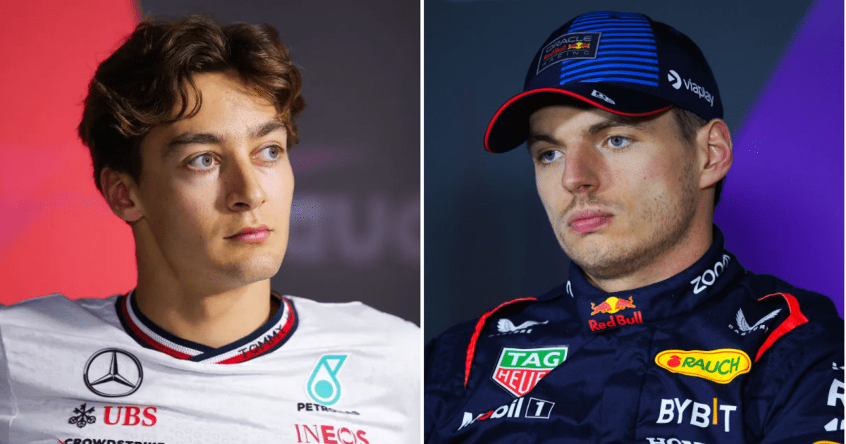 George Russell and Toto Wolff react to Max Verstappen to Mercedes rumours
