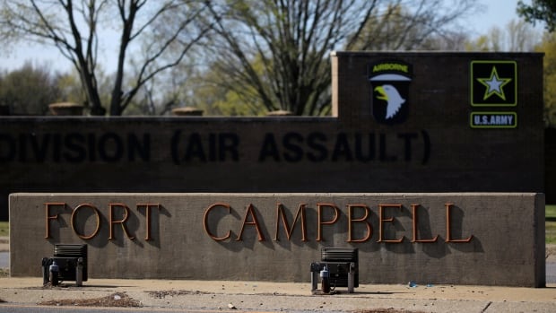 signage outside fort campbell in kentucky