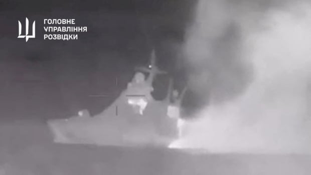 Ukraine says it sunk a Russian warship in Black Sea in drone attack