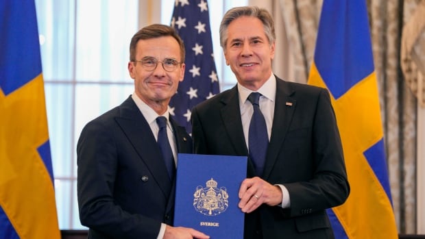 Sweden officially joins NATO during ceremony in Washington