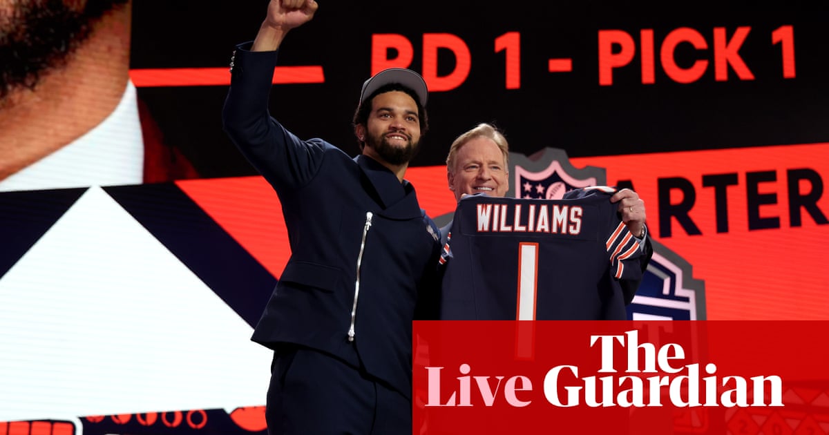NFL draft 2024: Chicago Bears select Caleb Williams with No 1 pick – live | NFL