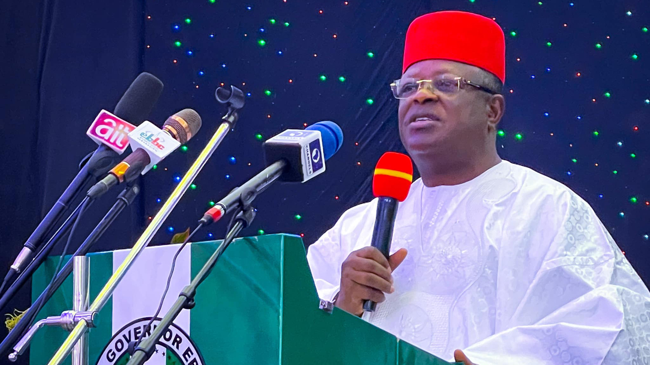 Umahi walks out on journalists in Abuja