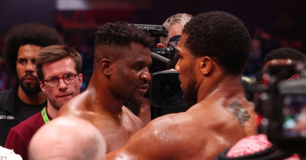 Anthony Joshua sends message to Francis Ngannou after death of his young son