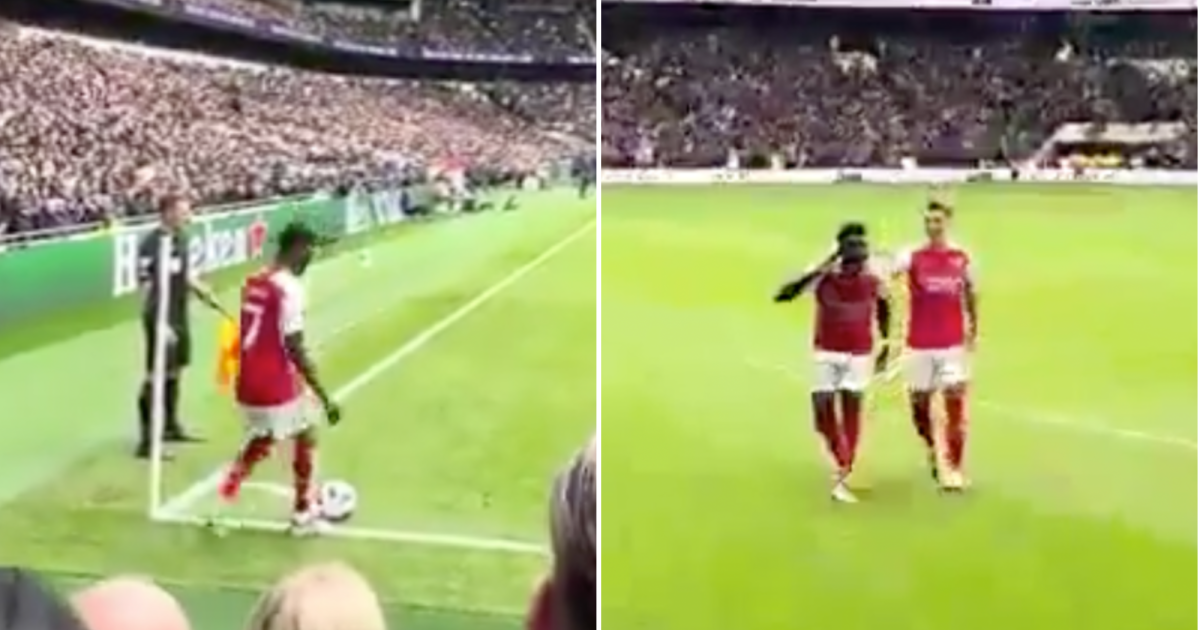 Arsenal star Bukayo Saka has perfect response for Spurs fans after brutal chant | Football