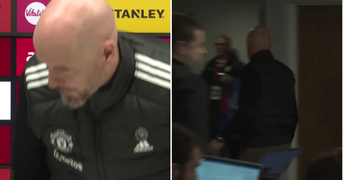 Erik ten Hag storms out of Man Utd press conference over question | Football