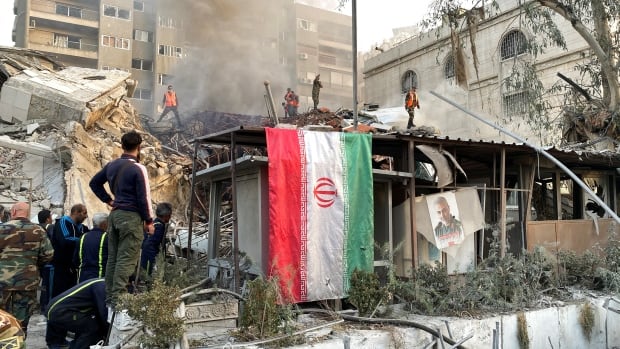 Canadian embassy in Syria damaged in Israeli strike on Iranian embassy next door