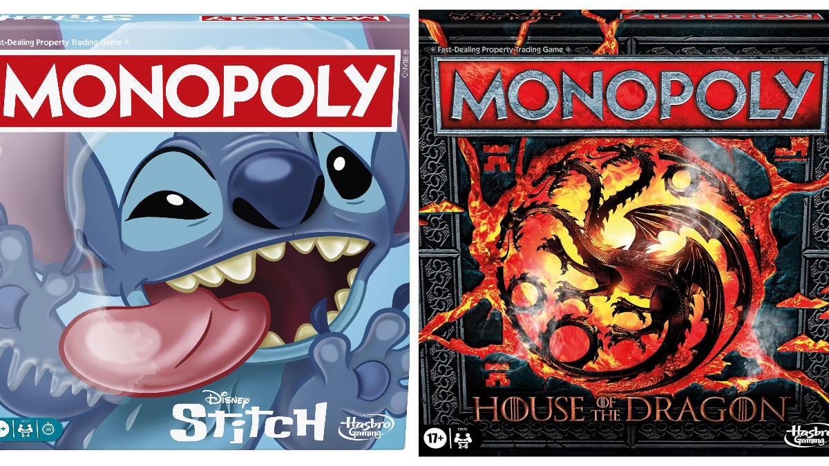 Monopoly Launches House of the Dragon and Disney Stitch Editions