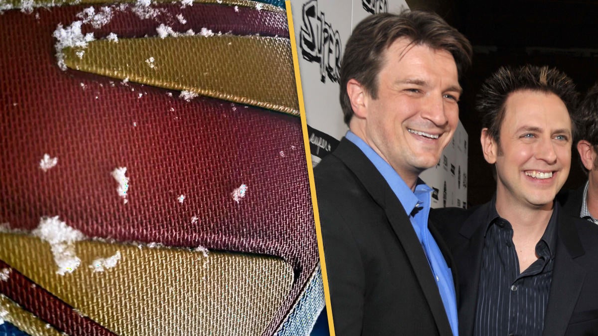 Nathan Fillion Vandalizes DC Set With James Gunn-Themed Stickers