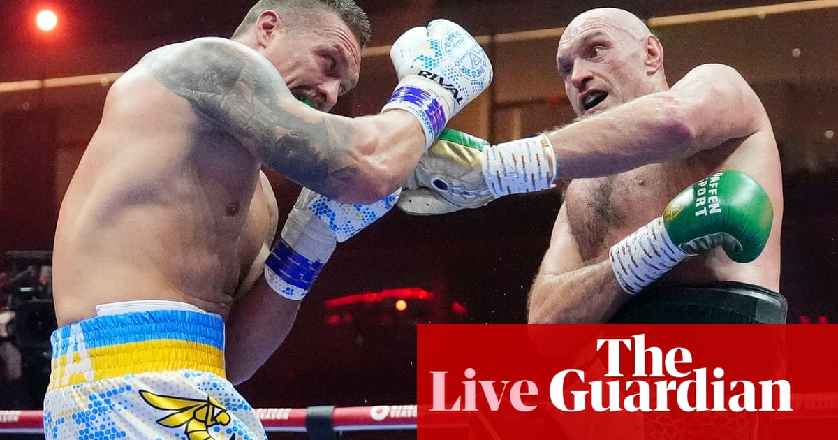 Oleksandr Usyk defeats Tyson Fury to win undisputed heavyweight championship – live | Boxing