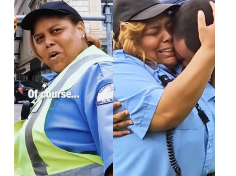 Hardworking Single Mother, Working as a Traffic Officer, Surprised with Life-Changing Gift (Video)