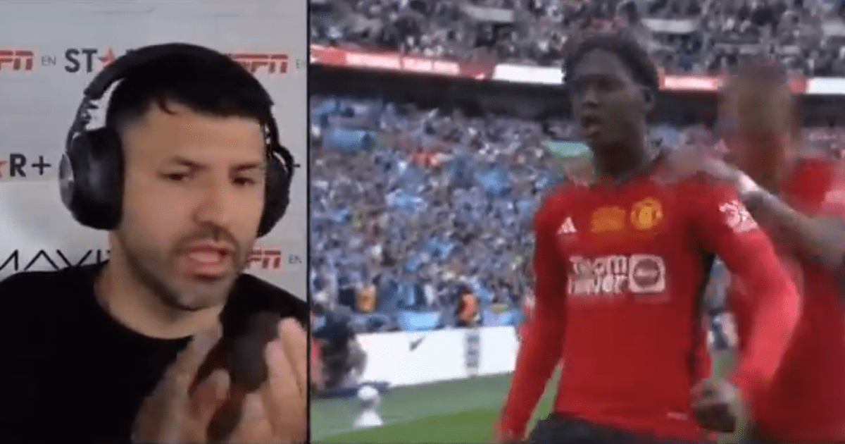 Sergio Aguero applauds Kobbie Mainoo goal in Man Utd's FA Cup win over Man City | Football