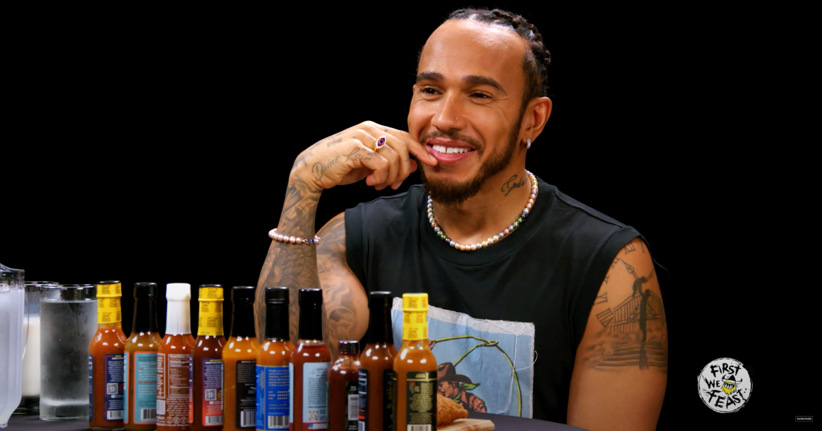 Lewis Hamilton aims savage dig at Mercedes during Hot Ones interview
