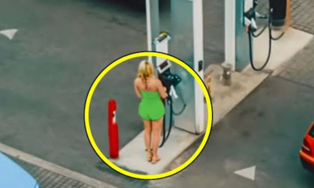 Woman At Gas Station Behaves ODD. When Man Sees What She Is Doing, He Turns Pale