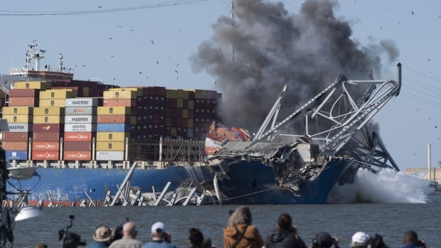 Remember the ship that crashed into the Baltimore bridge? The crew are still on board