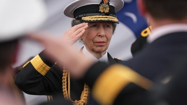 Princess Anne takes part in ceremony for new Pacific fleet ship