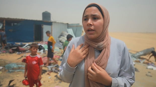 Israel’s deadly attack on tent camp confirms ‘there is no safety’ in Gaza, survivors say