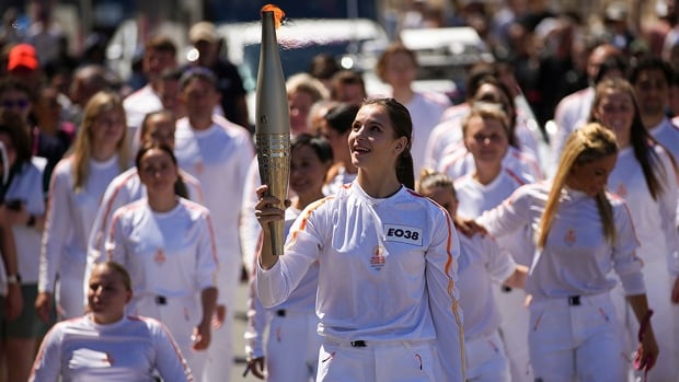 ‘A way to celebrate Europe’: Torchbearers begin Olympic flame’s journey across France