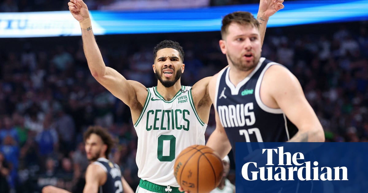 Luka Dončić fouls out as Celtics beat Mavericks to move within one win of NBA title | NBA finals