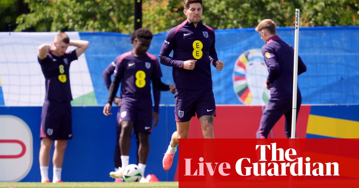 Euro 2024 buildup: Stones back in England training on eve of big kick-off – live | Euro 2024