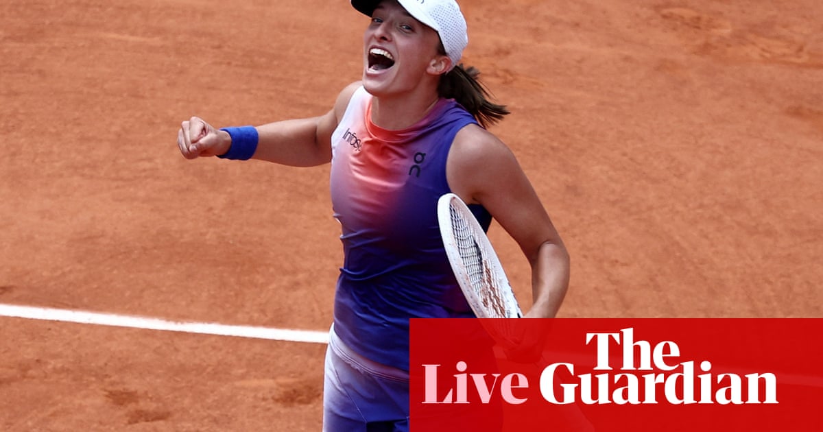 Iga Swiatek beats Jasmine Paolini to retain French Open women’s title – live reaction | French Open 2024