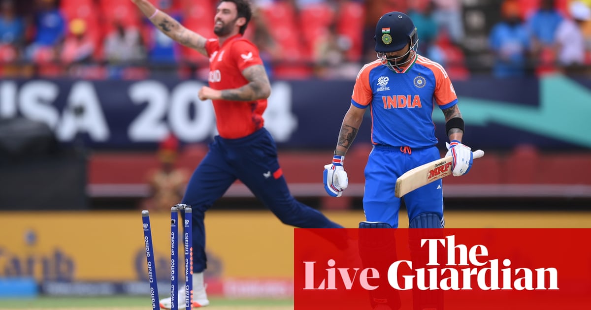 India v England: T20 Cricket World Cup semi-final delayed due to rain – live | T20 World Cup 2024