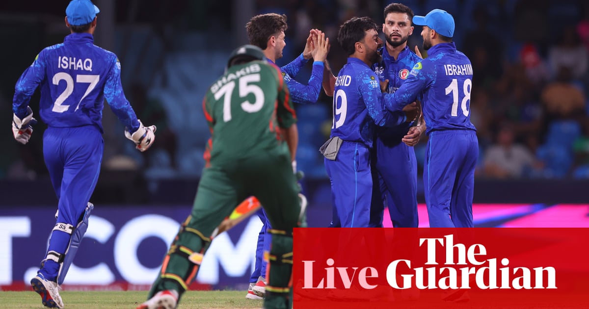 Afghanistan v Bangladesh: T20 World Cup 2024 – live | T20 World Cup 2024