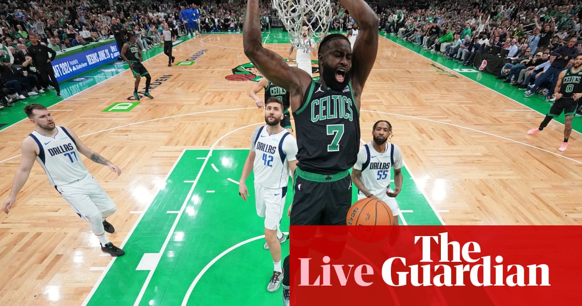 NBA finals Game 2: Dallas Mavericks 98-105 Boston Celtics – as it happened | NBA finals