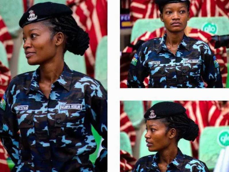 Nigerian Reacts After Seeing Photo Of A Female Police Officer At The 2024 Ojude Oba Festival In Ogun
