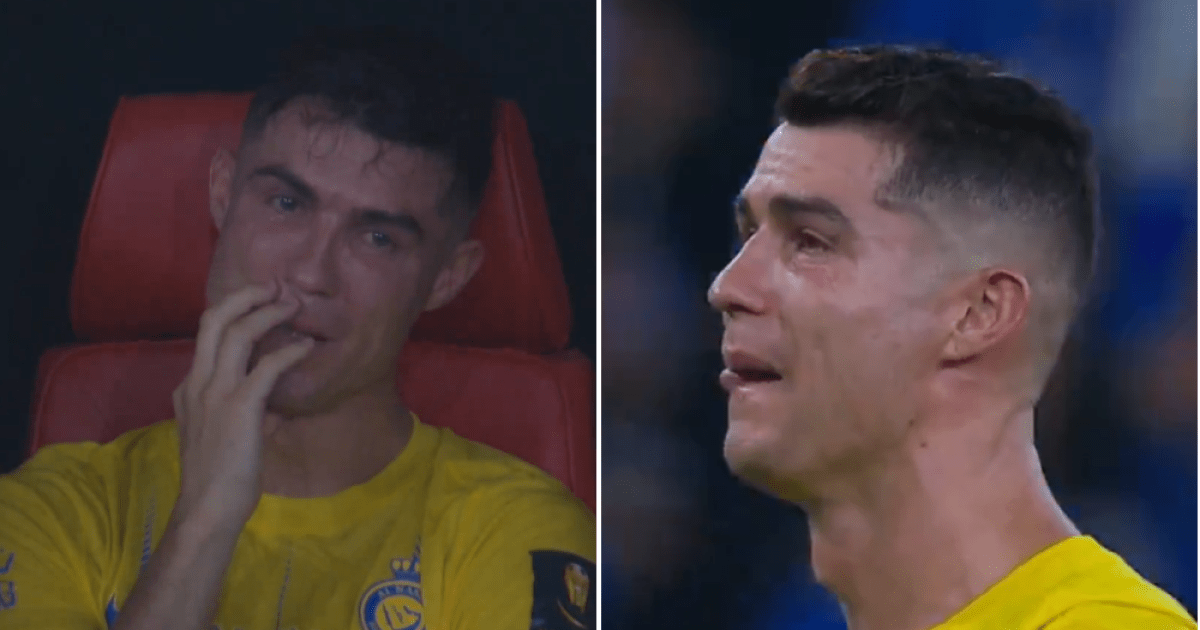 Cristiano Ronaldo cries and mocked with Lionel Messi chants | Football