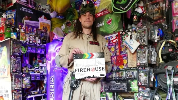 This magician is running out of room for his record-breaking Ghostbusters collection