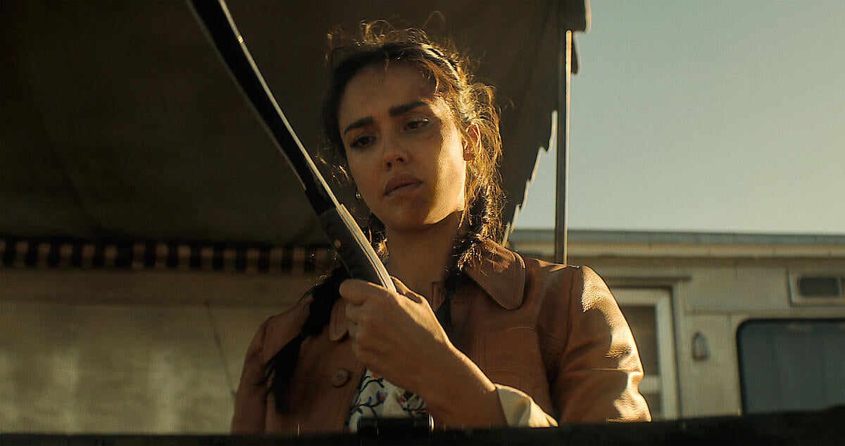Trigger Warning Director and Jessica Alba on Creating Their Hard-Hitting Action Scenes