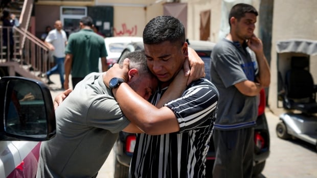 Father in Gaza mourns son, 13, killed in Israeli airstrike as fighting intensifies