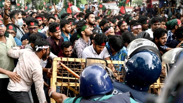 At least 5 killed as Bangladesh students clash with police in protest over job quotas