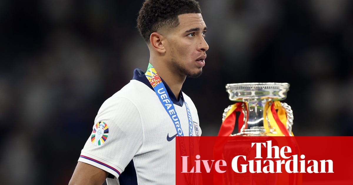 Euro 2024 news: Bellingham admits England ‘didn’t quite deliver’ in final loss to Spain – live | Euro 2024