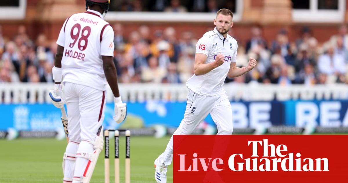 England v West Indies: first cricket Test, day one – live | England v West Indies 2024