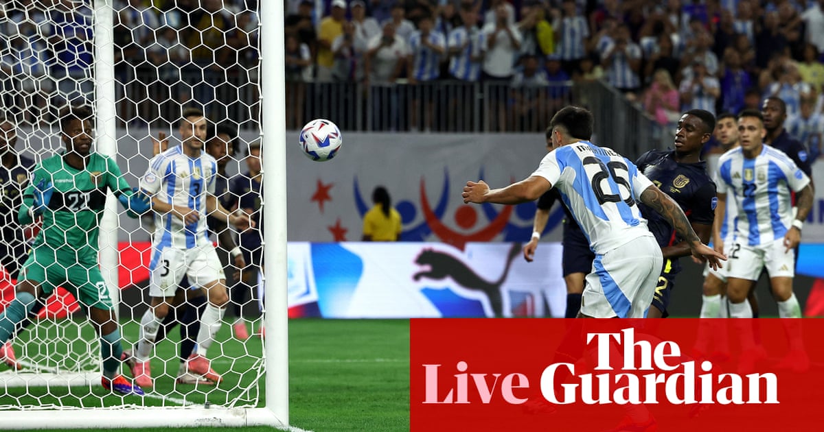 Argentina v Ecuador: Copa América 2024 quarter-final – live | Copa América