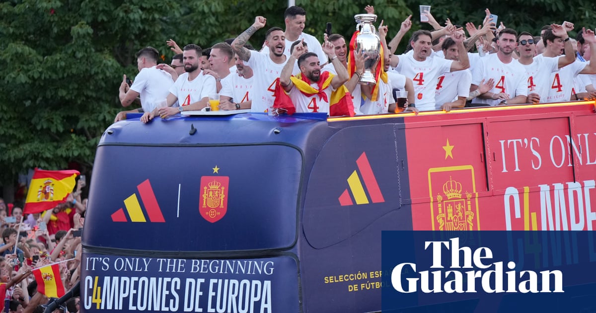 Spain receive heroes’ welcome in Madrid following Euro 2024 victory – video | Euro 2024