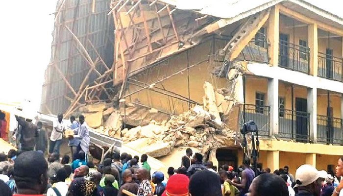 COLLAPSED SCHOOL BUILDING