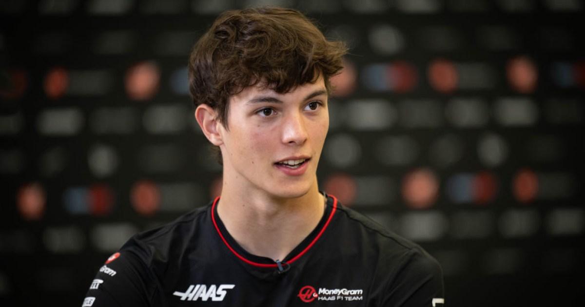 Ollie Bearman reacts as Haas sign Esteban Ocon as his F1 teammate