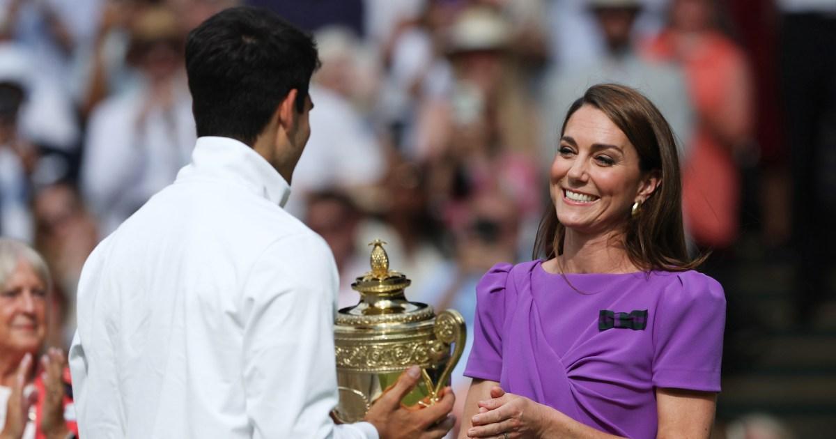 Carlos Alcaraz's trophy taken away after secret football chat with Princess Kate